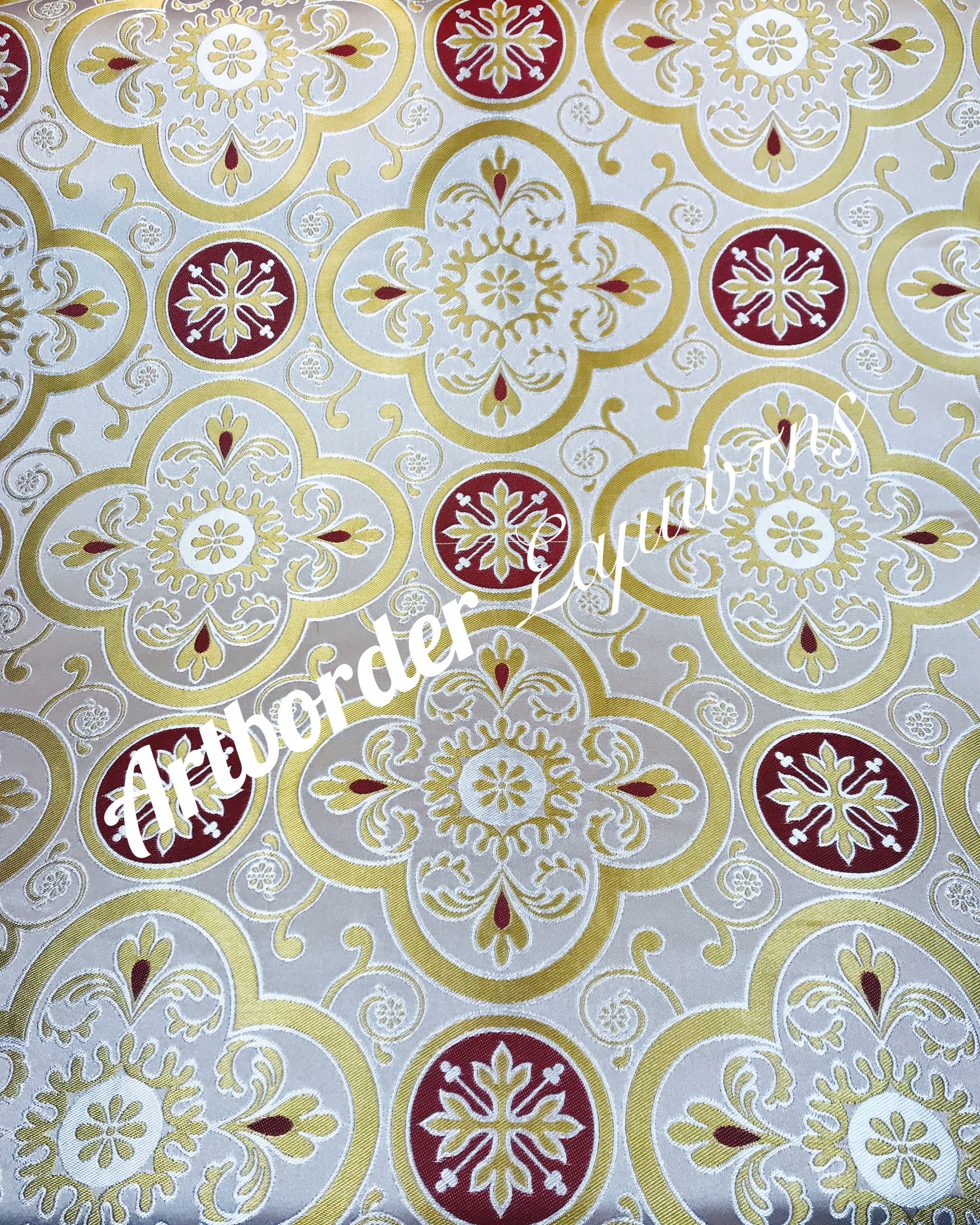 Simple Metallized Brocade 180cm. / Simple Fabric / Liturgical - Etsy