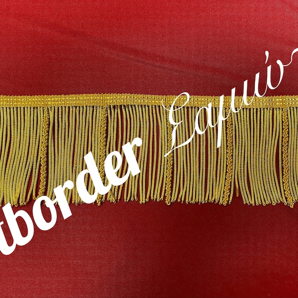 Handmade French type fringe /Metallic fringe / Bullion wire fringe