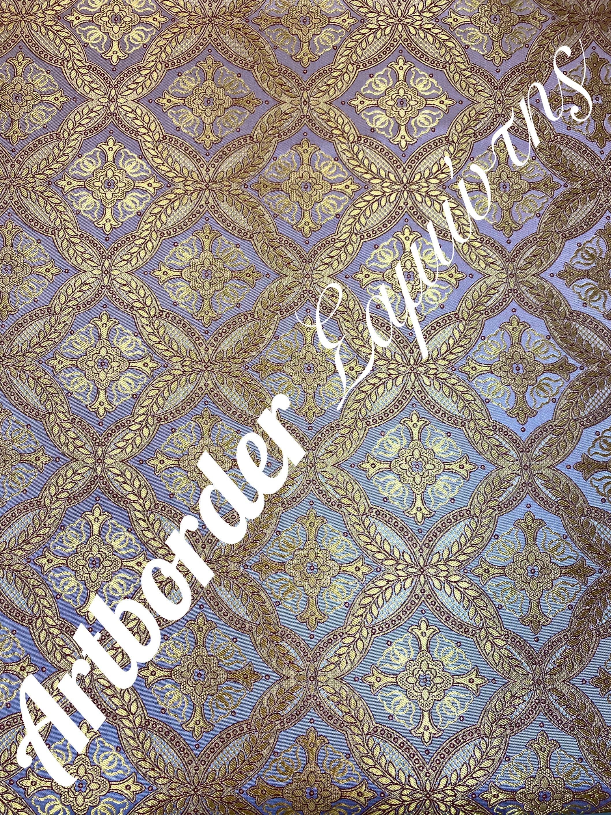 Simple Metallized Brocade 180cm./ Simple Fabric / Liturgical Vestment ...