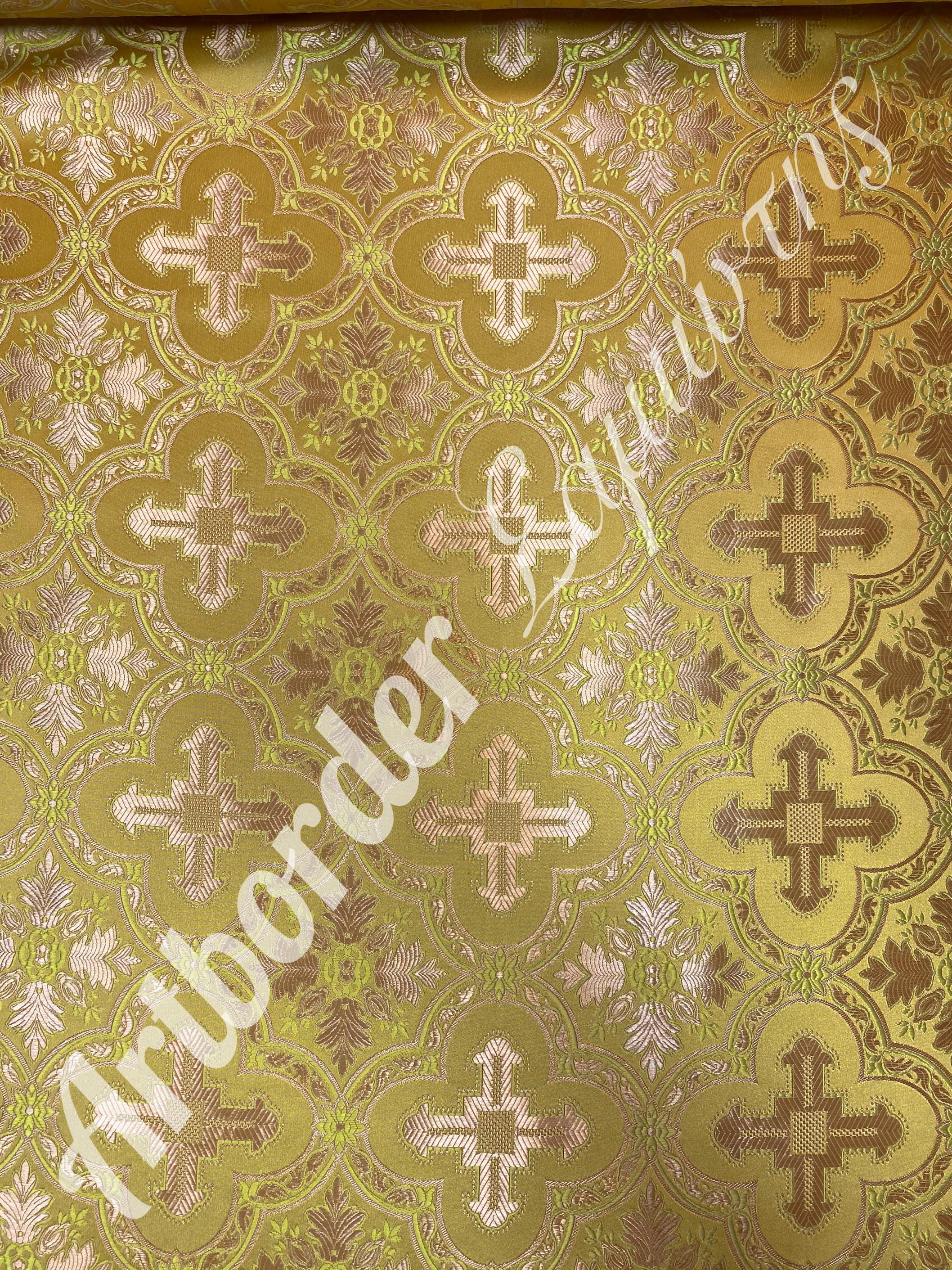 Simple Metallized Brocade 180cm./ Simple Fabric / Liturgical Vestment ...