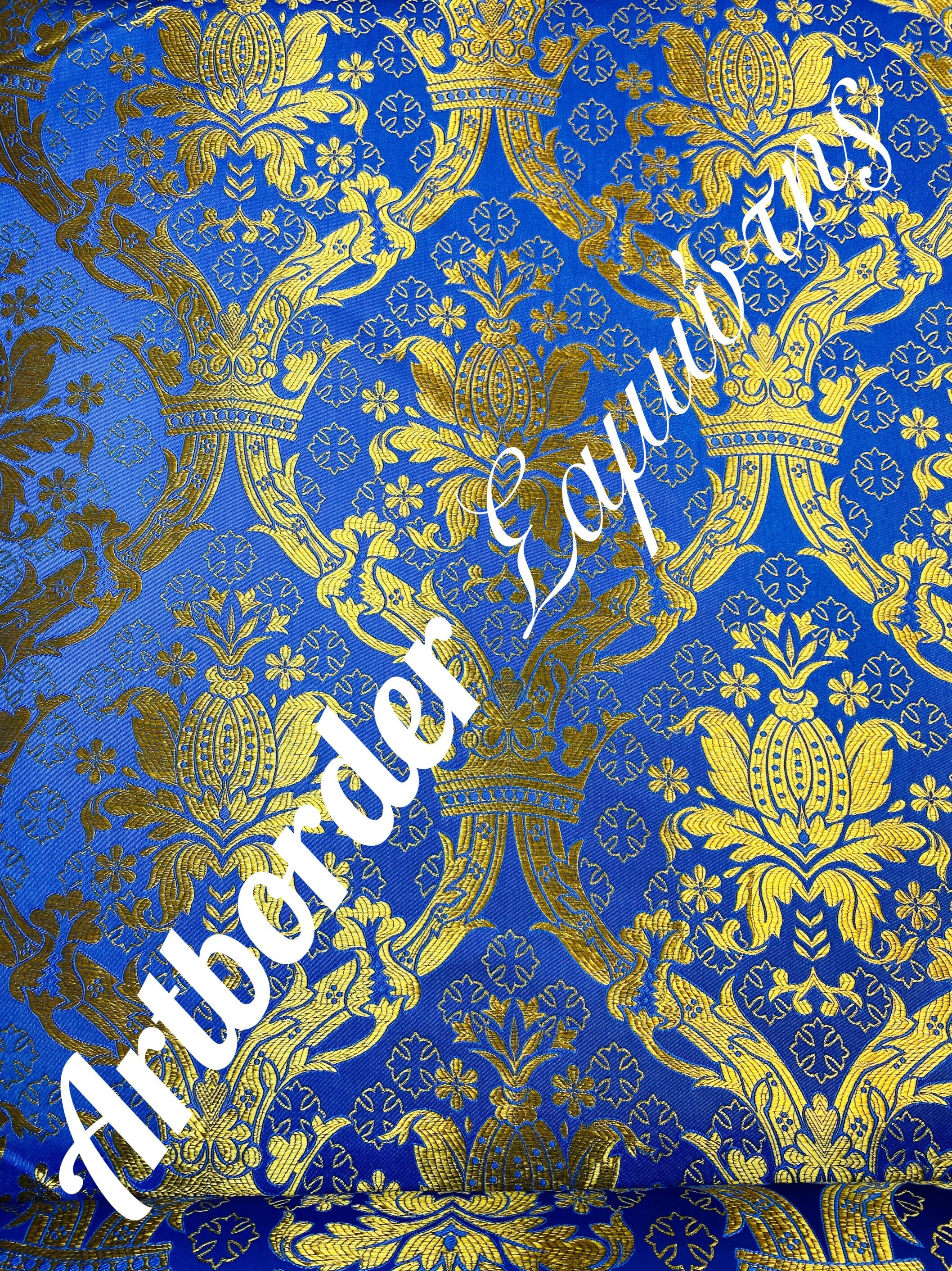 Simple Metallized Brocade 180cm. / Simple Fabric / Liturgical Vestment ...