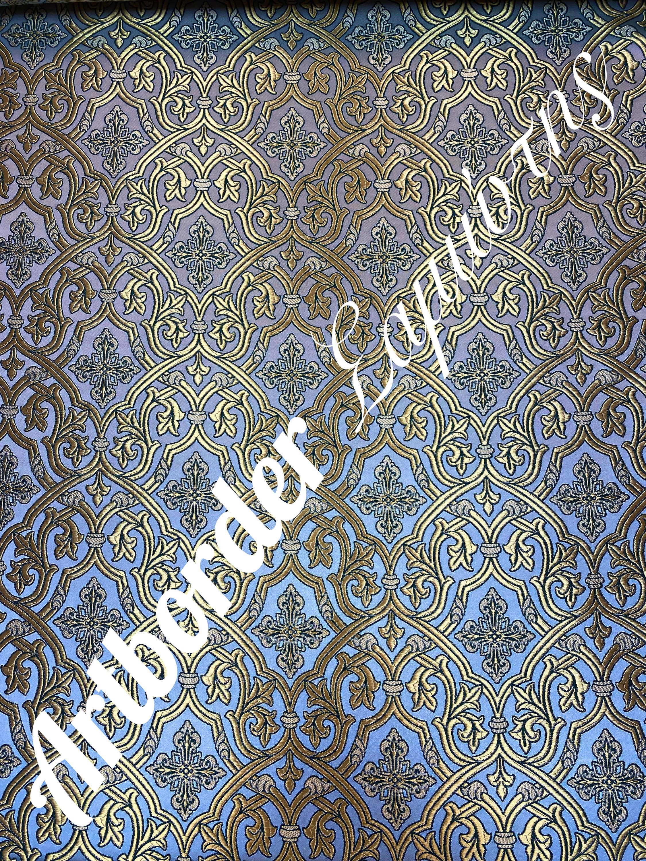 Metallic Brocade 180cm. and Simple Metallized Brocade 180cm. / Metallic ...