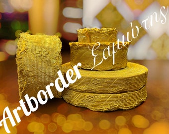 French type Gold and Silver metallic galloon , Church liturgical galloon , Jacquard ribbon , Jacquard metallic trim , Galloon for vestments