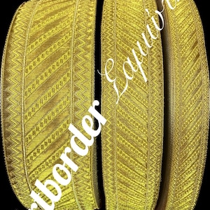 Greek metallic galloon Diagonal , Church liturgical galloon , Jacquard ribbon , Jacquard metallic trim , Galloon for vestments
