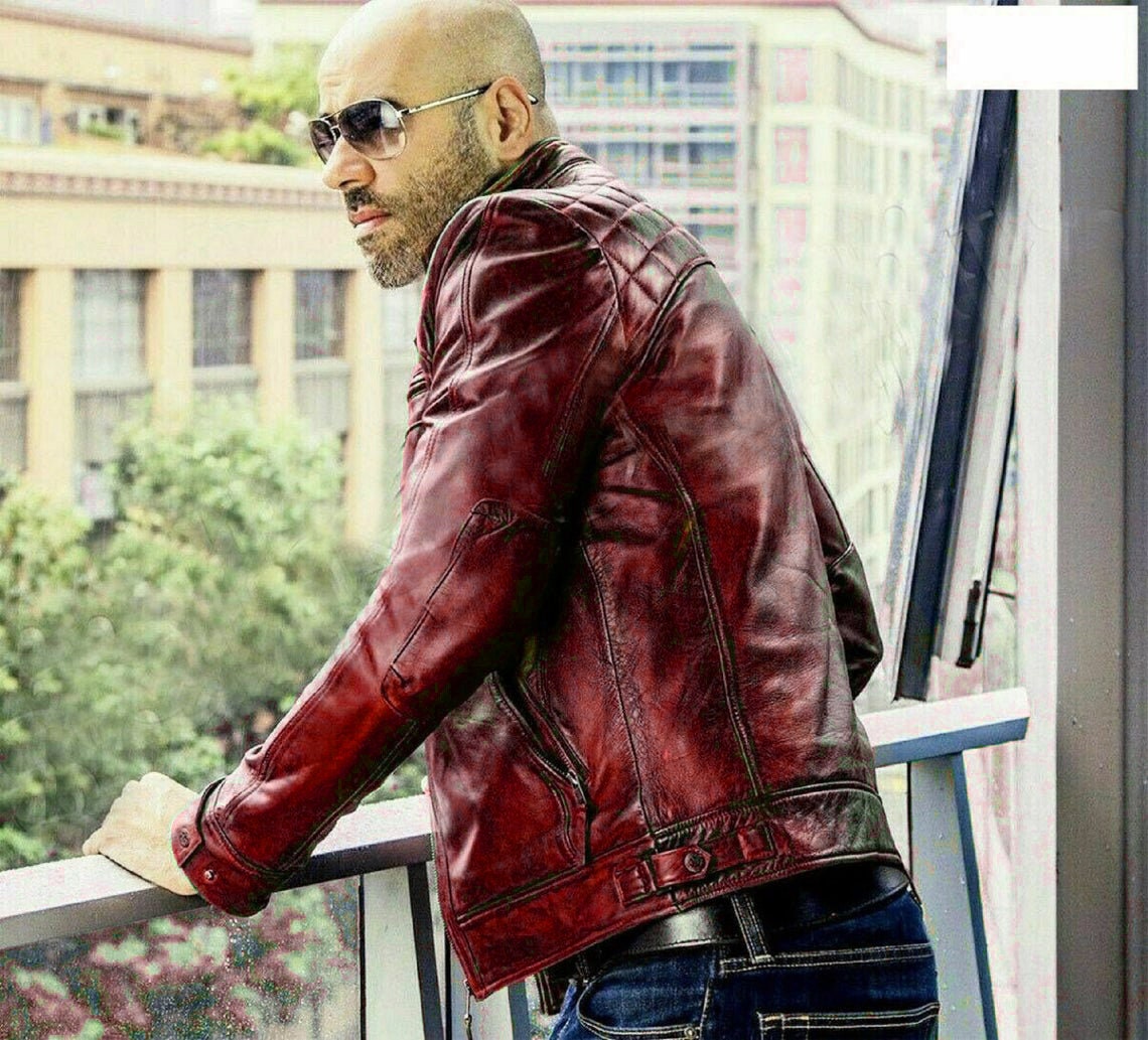 mens red leather jackets