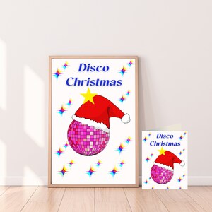 Disco Ball Weihnachten, Weihnachten druckbar, Disco Weihnachten Digitaldruck, Print at Home Urlaub Dekor, Disco Ball Dekor, DIGITAL DOWNLOAD
