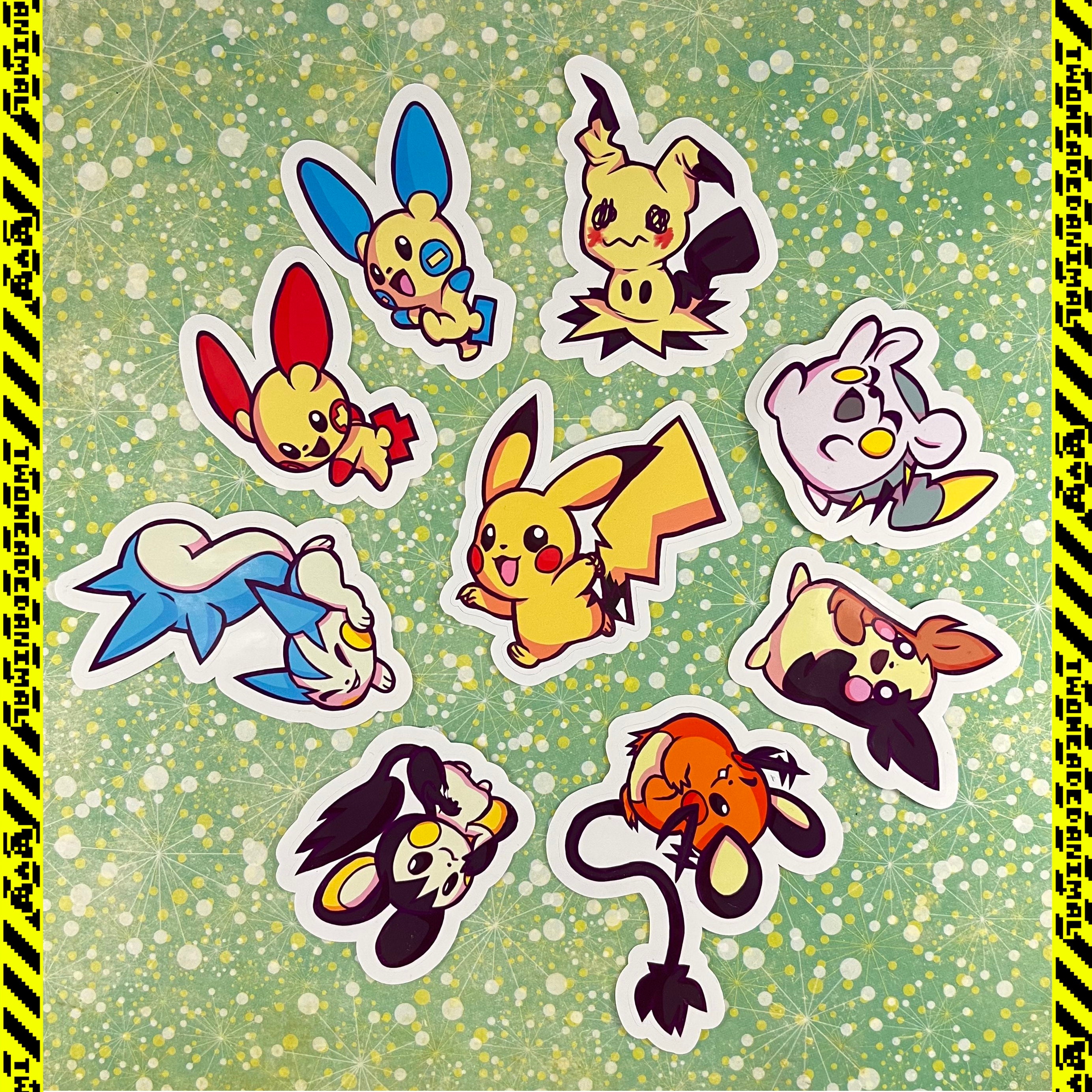 Pokemon Big Point Holographic Deco Sticker Set Type A