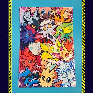 Pokemon Puppies Poster Print