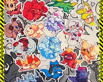 Pokemon Puppies Vinyl Stickers