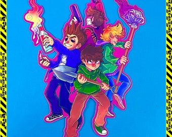 Eddsworld Vinyl and Holographic Sticker