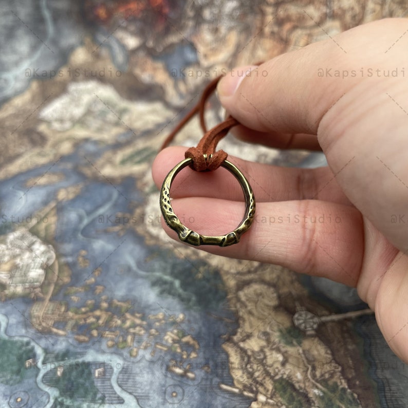 Elden Ring Spectral Steed Whistle Ring Necklace Etsy Australia