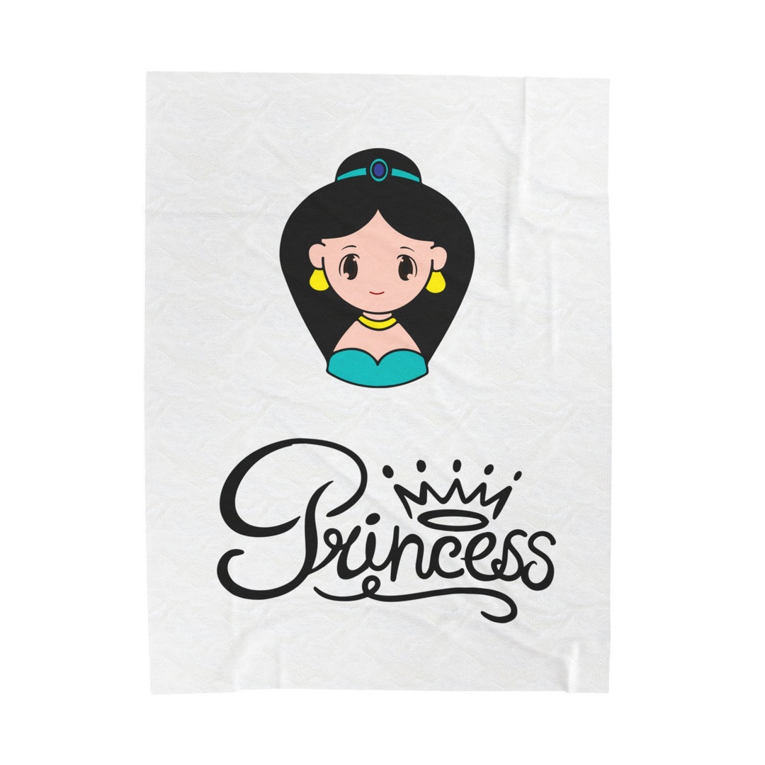 Princess Velveteen Plush Blanket Princess Jasmine Blanket Plush Blanket