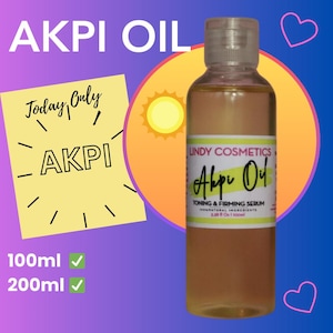 AKPI OIL - PURE and Organic / Premium Akpi Oil