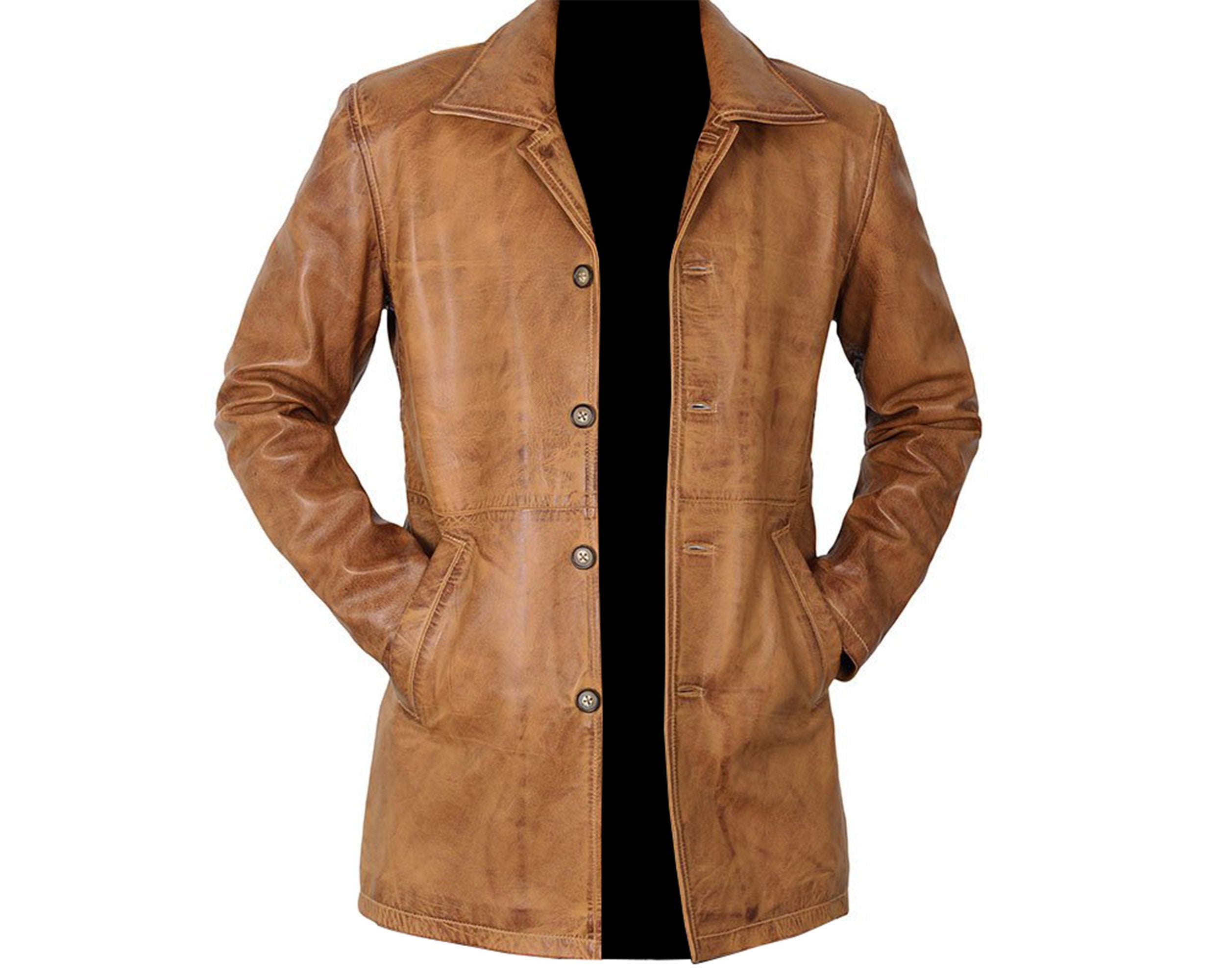 mens long leather jackets