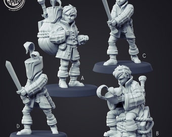 Young Squire Miniature | UV Resin RPG Miniature, Cast N Play