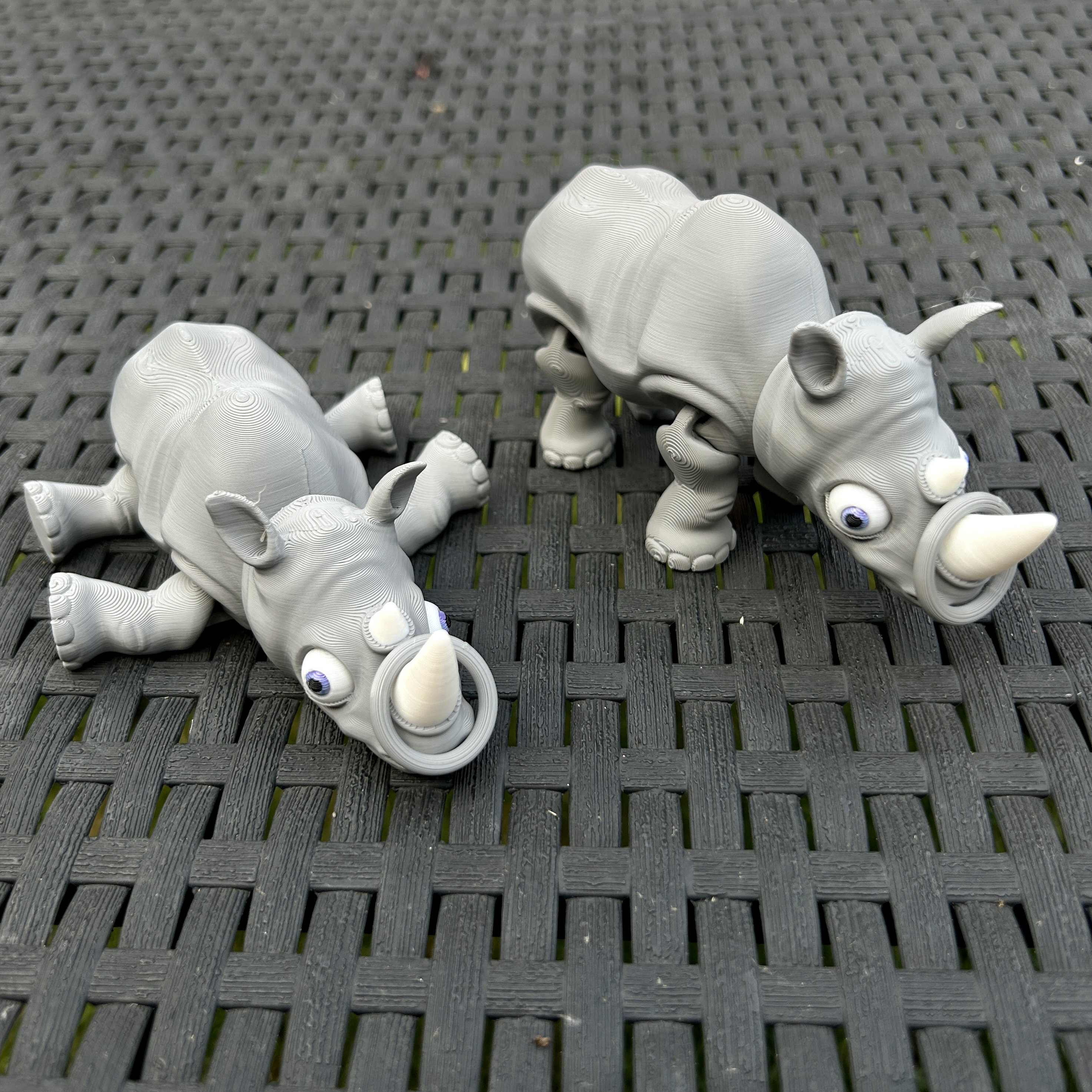 rhino様 Articulated Rhinoceros | 3D Printed Flexible Fidget Toy