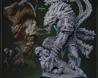 Gnoll Scourge-Lord | D&D Miniature