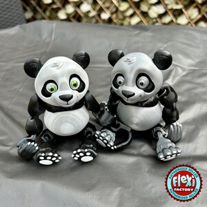 Articulated Panda | 3D Printed Flexible Fidget Toy | Flexifactory - Etsy