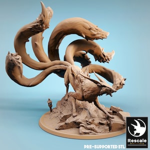 Kitsune | RPG Miniature for Dungeons and Dragons|Pathfinder|Tabletop Wargaming | Beast Miniature | Rescale Miniatures