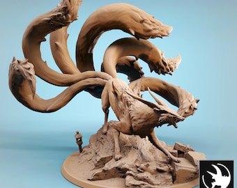 Kitsune | RPG Miniature for Dungeons and Dragons|Pathfinder|Tabletop Wargaming | Beast Miniature | Rescale Miniatures