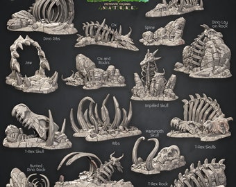 Wastelands Core Scatter Terrain: RPG Miniatures - Cast N Play