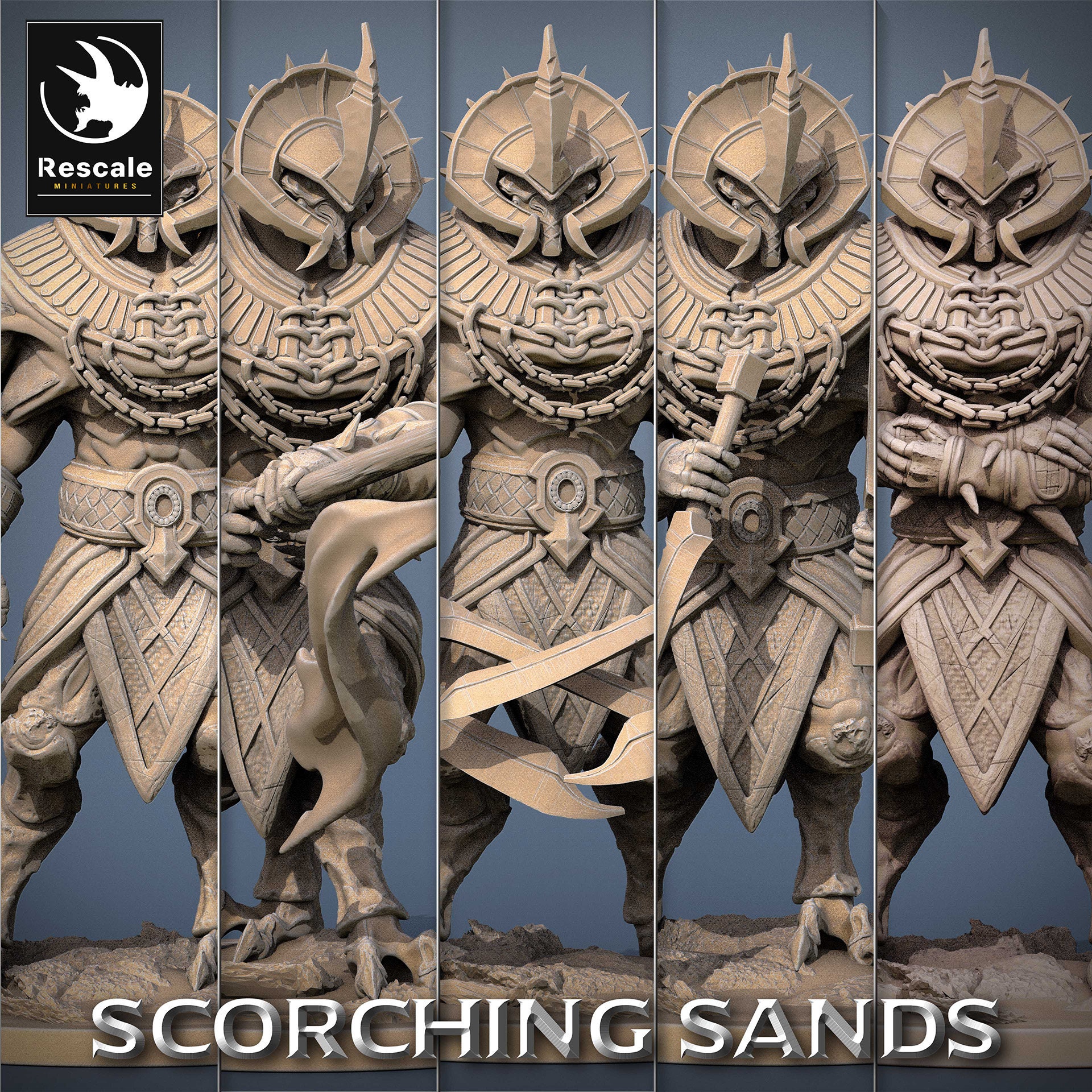 Egyptian Locust | RPG Miniature for Dungeons and Dragons|Pathfinder|Tabletop Wargaming | Humanoid Miniature | Rescale Miniatures