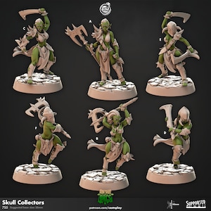 Skull Collector Orcs | Iron Skull Orcs | Tabletop RPG Miniature