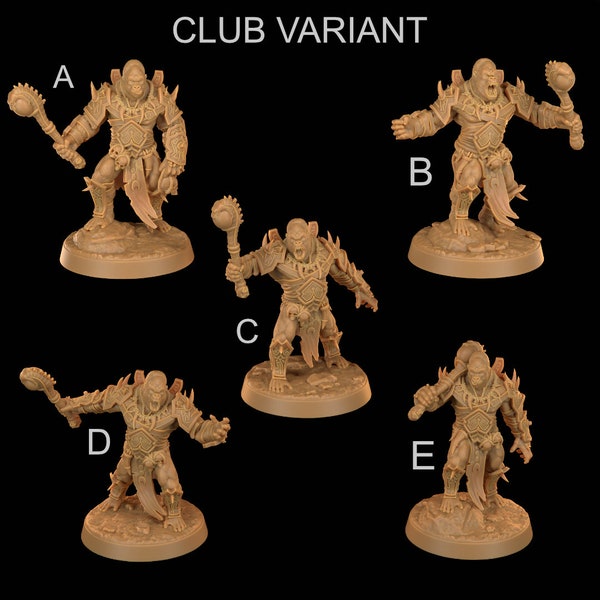 Gor'kul Ragers | RPG Miniature for Dungeons and Dragons|Pathfinder|Tabletop Wargaming | Humanoid Miniature | Dragon Trappers Lodge