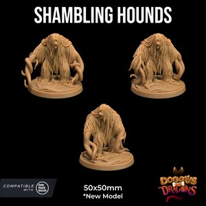 Taumelnde Hunde | RPG Miniatur für Dungeons and Dragons|Pathfinder|Tabletop Wargaming | Untote Miniatur | Drachenfallen-Lodge