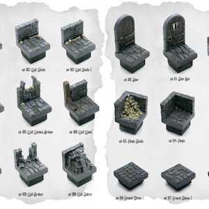 Le donjon ultime (FDM) | Terrain modulaire | Miniature RPG pour donjons et dragons|Pathfinder|Tabletop | Tuiles de terrain | Blocs de donjon