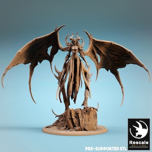 Dämonenkönigin | RPG Miniatur für Dungeons and Dragons|Pathfinder|Tabletop | Dämon Miniatur | Reskal Miniaturen