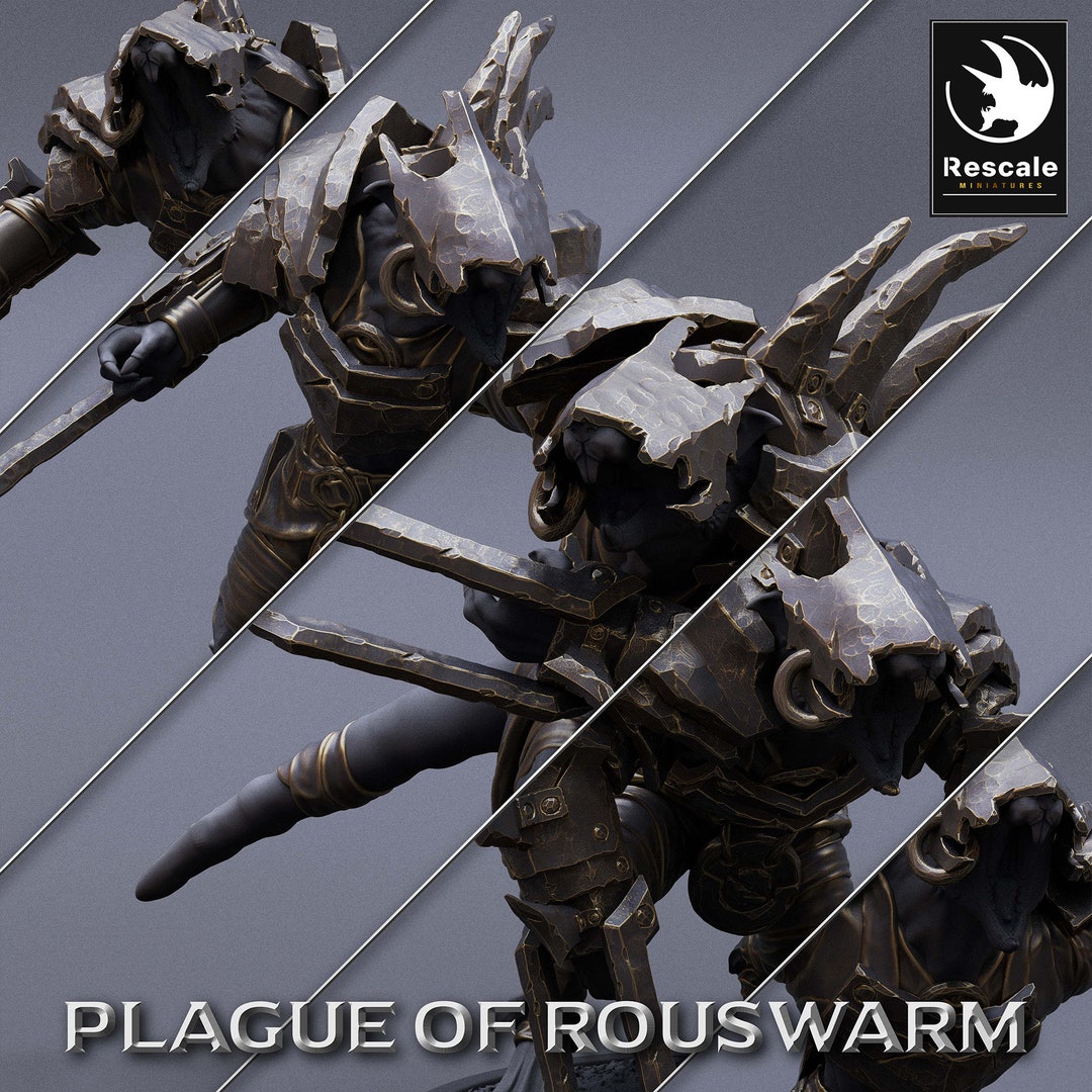 RAT BERSERKER / RAT REAPER BONES 77293 – Miniature Reaper En Plastique Souple