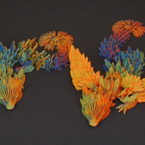 Sunflower Dragon | 3D Printed Aticulated Dragon | Cinderwing3D