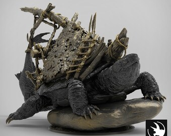 Giant Turtle Miniature: RPG Tabletop Wargaming, Rescale Miniatures