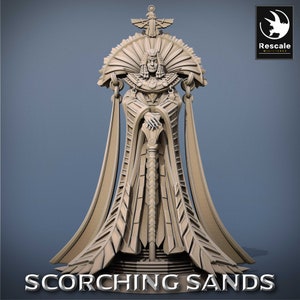 Egyptian Queen | RPG Miniature for Dungeons and Dragons|Pathfinder|Tabletop Wargaming | Human Miniature | Rescale Miniatures