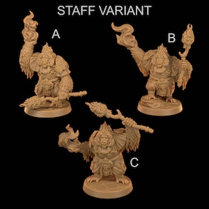 Red Flower Priests | RPG Miniature for Dungeons and Dragons|Pathfinder|Tabletop Wargaming | Humanoid Miniature | Dragon Trappers Lodge