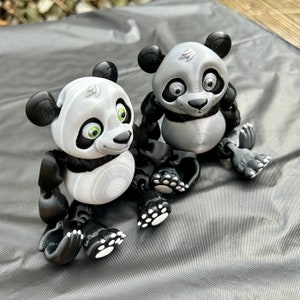 Articulated Panda | 3D Printed Flexible Fidget Toy | Flexifactory - Etsy