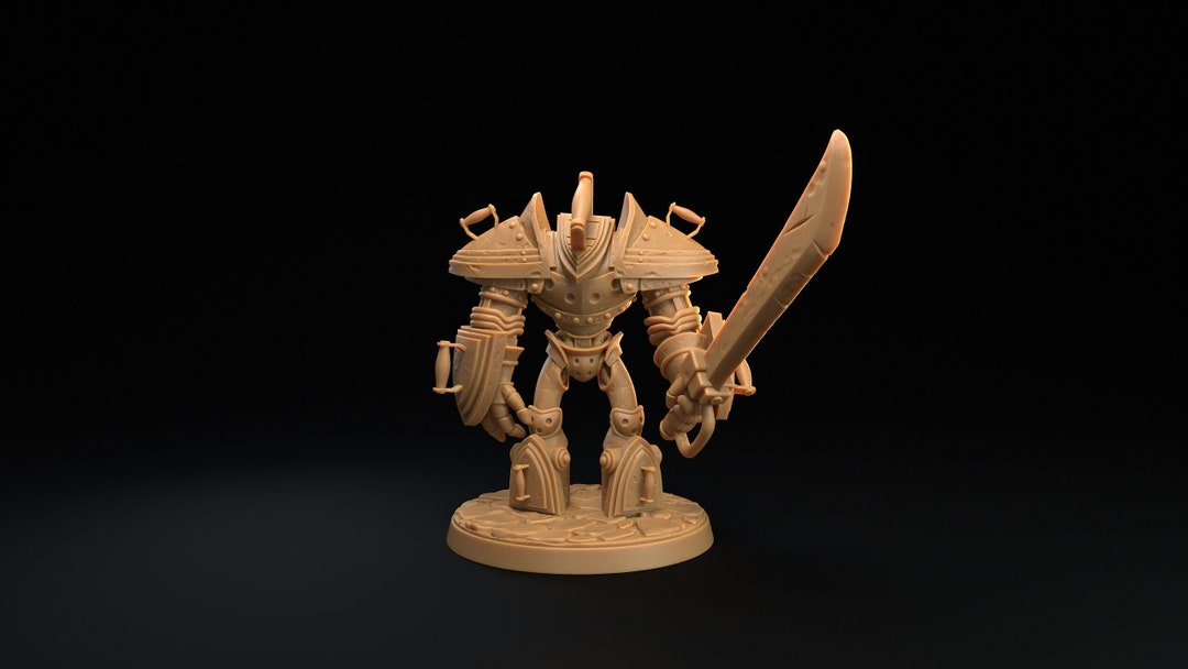 Iron Golem Miniature | 50mm Base, D&D Pathfinder RPG - Etsy UK