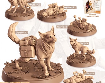 German Shepherd Dog Companion | RPG Miniature for Dungeons and Dragons|Pathfinder|Tabletop Wargaming | Companion Miniature | Cast N Play