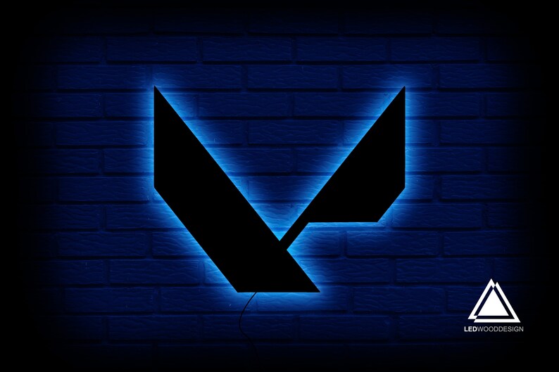 Valorant Logo Led Lighted Decorative Wall Hanging Sign - Etsy