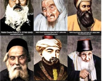 9 Rabbi Cards – Collection of Famous Rabbis Gedolim cards