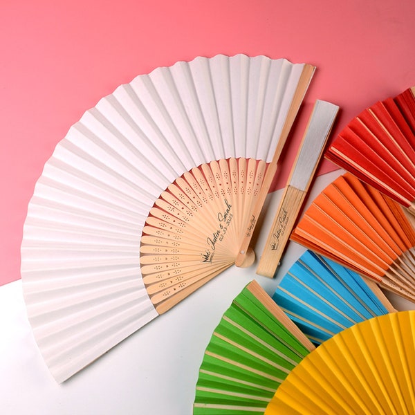 Personalized Hand Fans Etsy