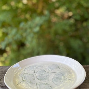 Ginkgo Plate Ginkgo Leaf Plate Leaf Plate Handmade Ceramics Handmade Ceramic Plate Stoneware Plates image 3