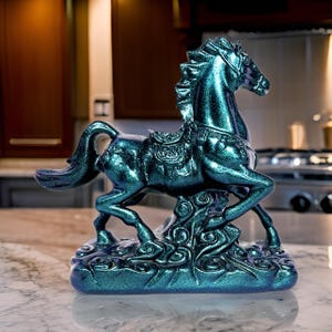 Handmade Horse Statue - Elegant Home & Office Decor - Unique Animal Gift - Desk or Shelf Decor