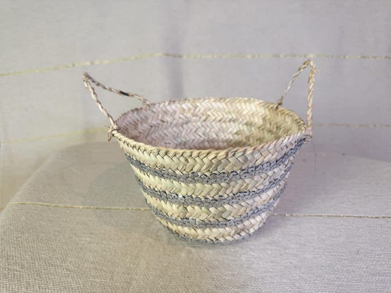 Market bag - Handmade strawbag - Jane Birkin Basket -  Basket purse - Bohemian Bag - Moroccan handbag