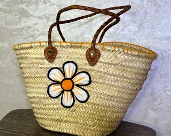 Woven Basket, Shopping Basket, French Baskets, Moroccan Basket, Straw Basket, Beach Bag