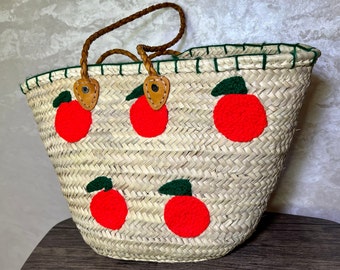 Panier tressé, Panier à provisions, Paniers français, Panier marocain, Panier en paille, Sac de plage