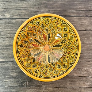 Ceramic Bowl - Large Ceramic Bowl -  ceramic fruit bowl - centrepiece - Stunning 18cm Moroccan Ceramic Bowl - Perfect for Serving & Display