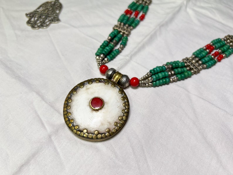 Moroccan Necklace, Saharan Necklace, Vintage Necklace, Berber, Moroccan Jewelry, Moroccan Treasure, Berber Necklace, Necklace, Ethnic Necklace, Tribal Jewelry, African necklace, Handmade necklace, African jewelry