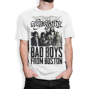 Aerosmith Bad Boys From Boston T-Shirt, Men&#39;s and Women&#39;s Sizes (bma-133)